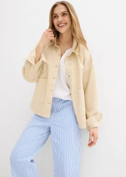 Femme bonprix Pantalons|Pantalon barrel à taille haute et élastiquée