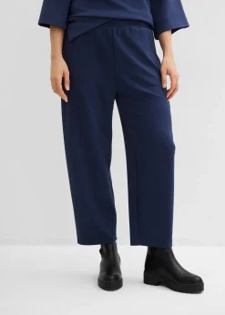 Femme bonprix Pantalons|Pantalon barrel en jersey néoprène