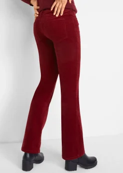 Femme bonprix Pantalons|Pantalon bootcut en velours côtelé extensible
