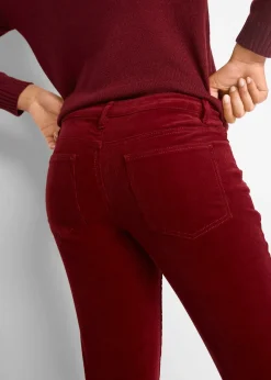 Femme bonprix Pantalons|Pantalon bootcut en velours côtelé extensible