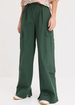 bonprix Pantalon cargo 100% coton|Femme Pantalons
