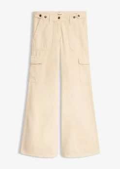 bonprix Pantalon cargo 100% coton|Femme Pantalons