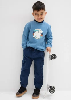 Enfant bonprix Vêtements Enfant|Garçons 2-8 Ans·Jeans & Pantalons|Pantalon cargo chaud en velours côtelé avec doublure jersey