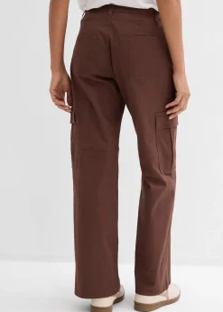 bonprix Pantalon cargo en coton extensible|Femme Pantalons
