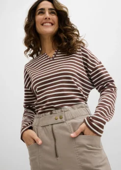 Femme bonprix Pantalons|Pantalon cargo en twill