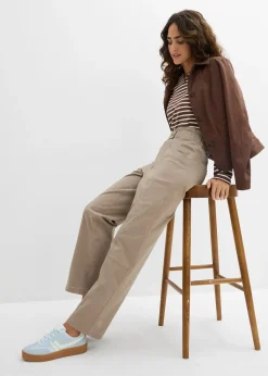 Femme bonprix Pantalons|Pantalon cargo en twill