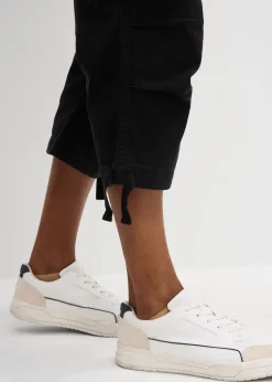 Homme bonprix Pantalons|Pantalon cargo extensible et loose, longueur 3/4