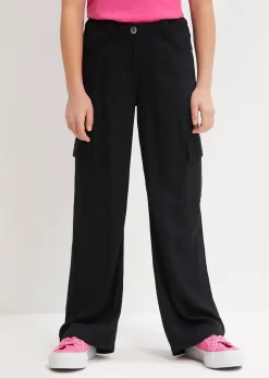 bonprix Pantalon cargo large en viscose fluide|Enfant Vêtements Enfant|Filles 9-16 Ans·Pantalons & Leggings