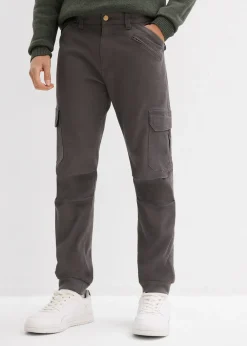 bonprix Pantalon cargo loose 100% coton, fuselé|Homme Pantalons