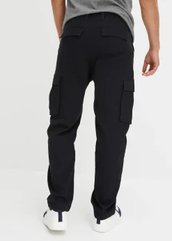 bonprix Pantalon cargo loose en coton extensible et robuste|Homme Pantalons
