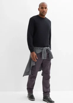 Homme bonprix Pantalons|Pantalon cargo loose et droit