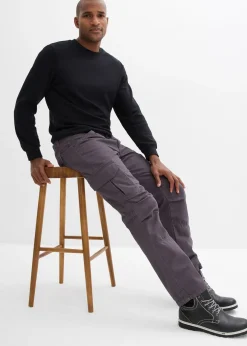 Homme bonprix Pantalons|Pantalon cargo loose et droit