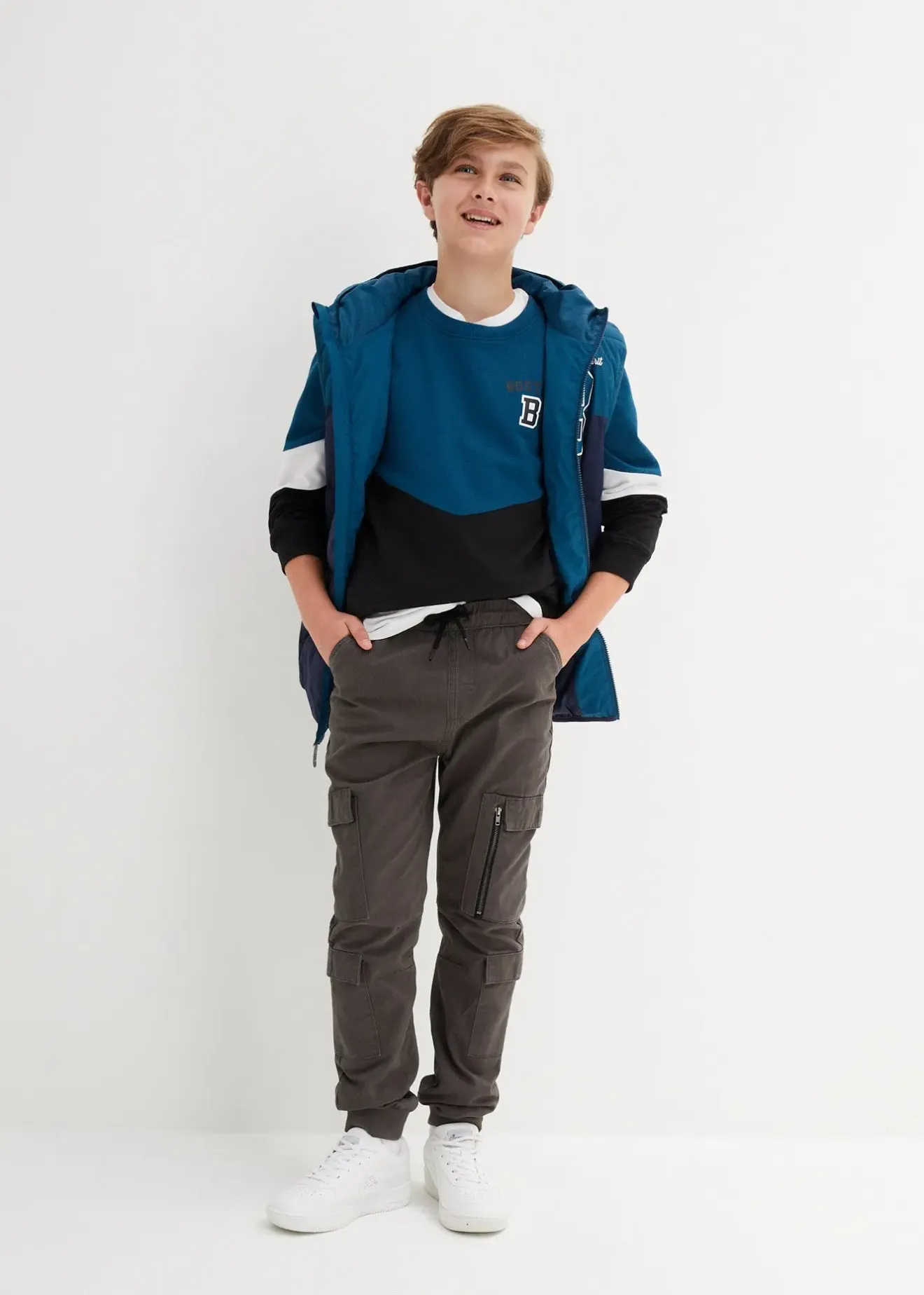 Enfant bonprix Vêtements Enfant|Garçons 9-16 Ans·Pantalons|Pantalon cargo Regular 100% coton