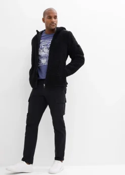 bonprix Pantalon cargo regular en coton extensible et robuste, droit|Homme Vêtements De Plein Air|Pantalons