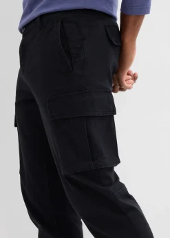 bonprix Pantalon cargo regular en coton extensible et robuste, droit|Homme Vêtements De Plein Air|Pantalons