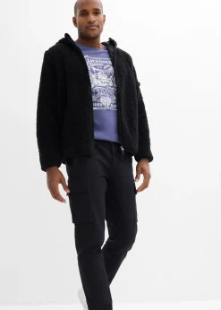 bonprix Pantalon cargo regular en coton extensible et robuste, droit|Homme Vêtements De Plein Air|Pantalons