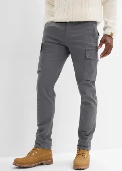 Homme bonprix Vêtements De Plein Air|Pantalons|Pantalon cargo regular en coton extensible et robuste, droit