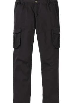 Homme bonprix Pantalons|Pantalon cargo regular et droit, taille élastiquée