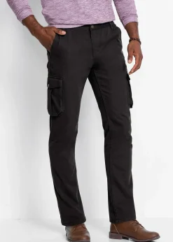 Homme bonprix Pantalons|Pantalon cargo regular et droit, taille élastiquée