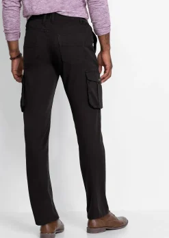 Homme bonprix Pantalons|Pantalon cargo regular et droit, taille élastiquée