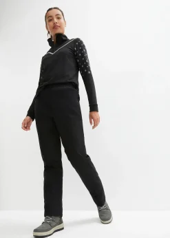 bonprix Pantalon chaud avec doublure polaire et taille élastiquée, imperméable|Femme Vêtements Thermiques|Vêtements De Plein Air