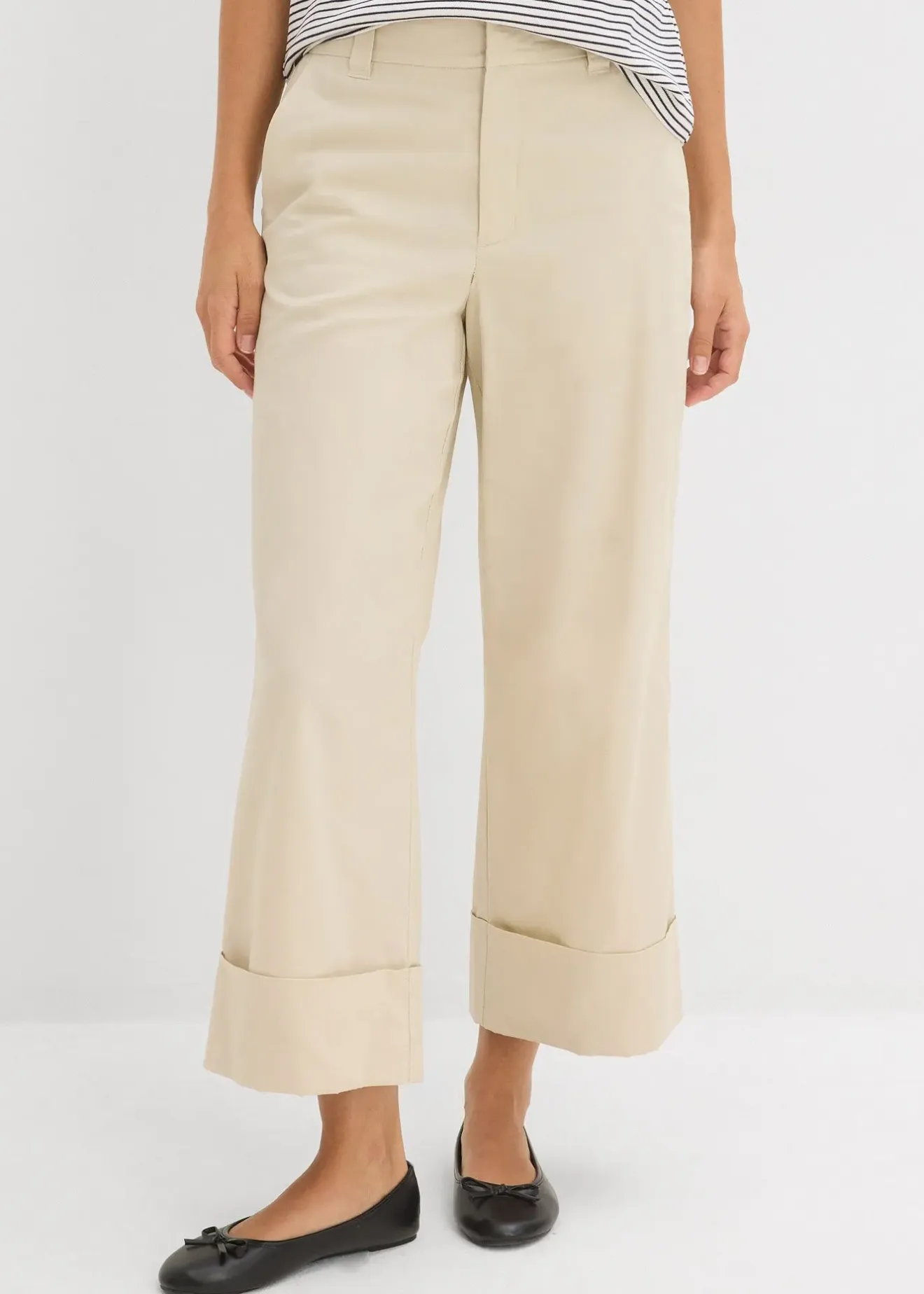 bonprix Pantalon chino 100% coton|Femme Pantalons