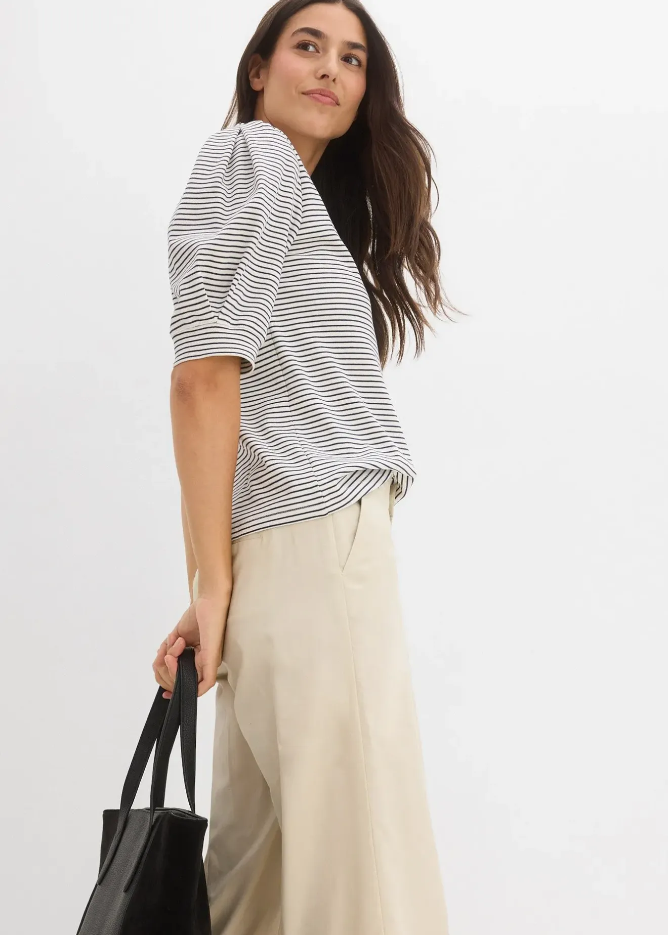 bonprix Pantalon chino 100% coton|Femme Pantalons