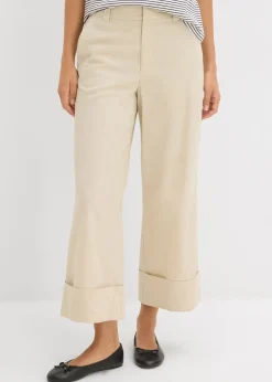 Femme bonprix Tailles Petite|Pantalon chino 100% coton
