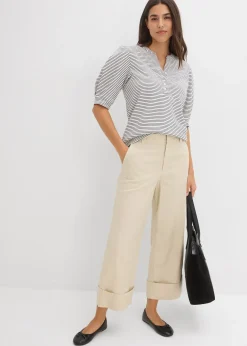 Femme bonprix Tailles Petite|Pantalon chino 100% coton