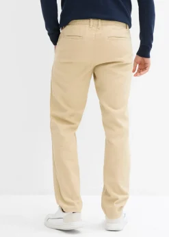 bonprix Pantalon chino droit et ample, 100% coton|Homme Pantalons