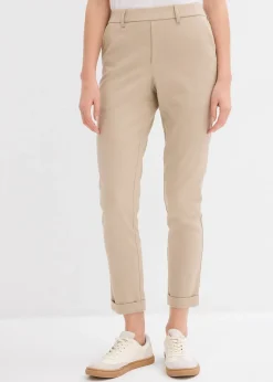 Femme bonprix Pantalons|Pantalon chino en viscose mélangée