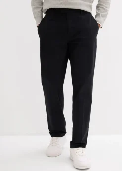Homme bonprix Pantalons|Pantalon chino loose 100% coton, taille élastiquée