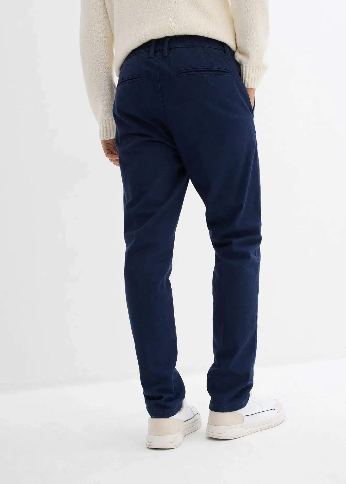 bonprix Pantalon chino regular avec doublure chaude en flanelle, fuselé|Homme Vêtements Thermiques|Pantalons