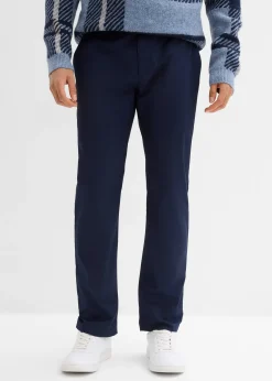 Homme bonprix Pantalons|Pantalon chino regular avec ceinture, taille élastiquée, droit