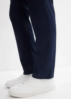 Homme bonprix Pantalons|Pantalon chino regular avec ceinture, taille élastiquée, droit