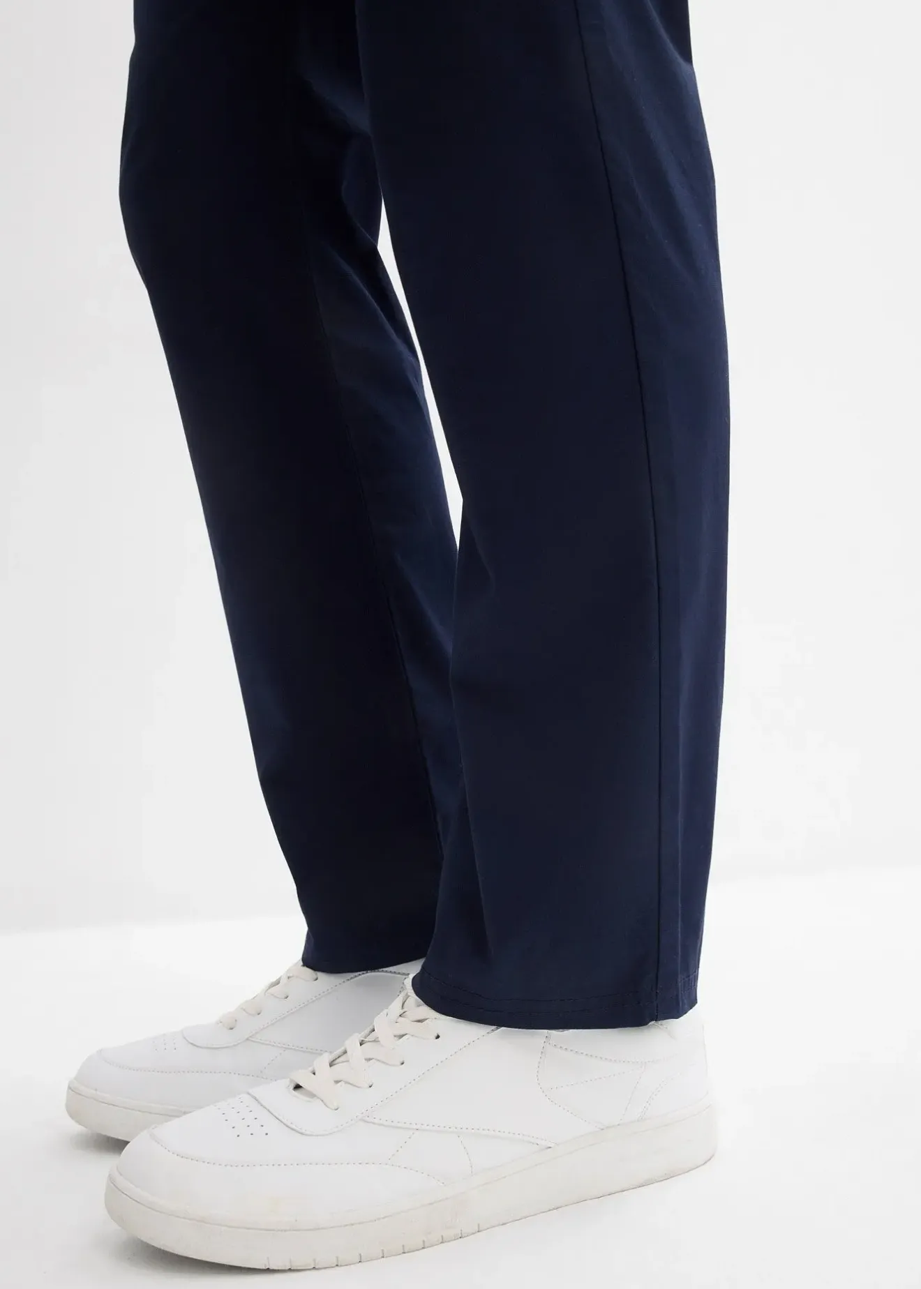Homme bonprix Pantalons|Pantalon chino regular avec ceinture, taille élastiquée, droit