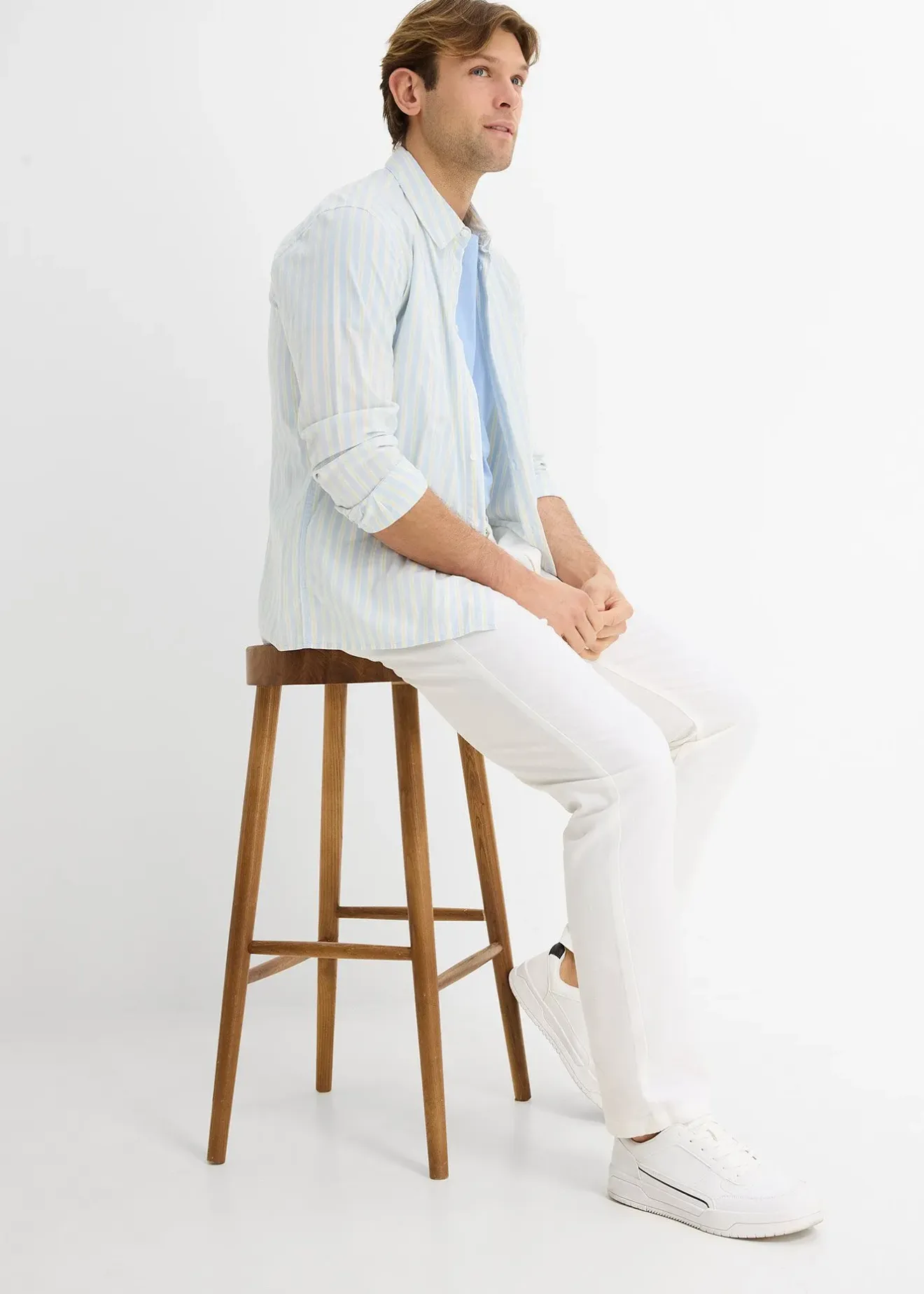 Homme bonprix Pantalons|Pantalon chino regular, droit