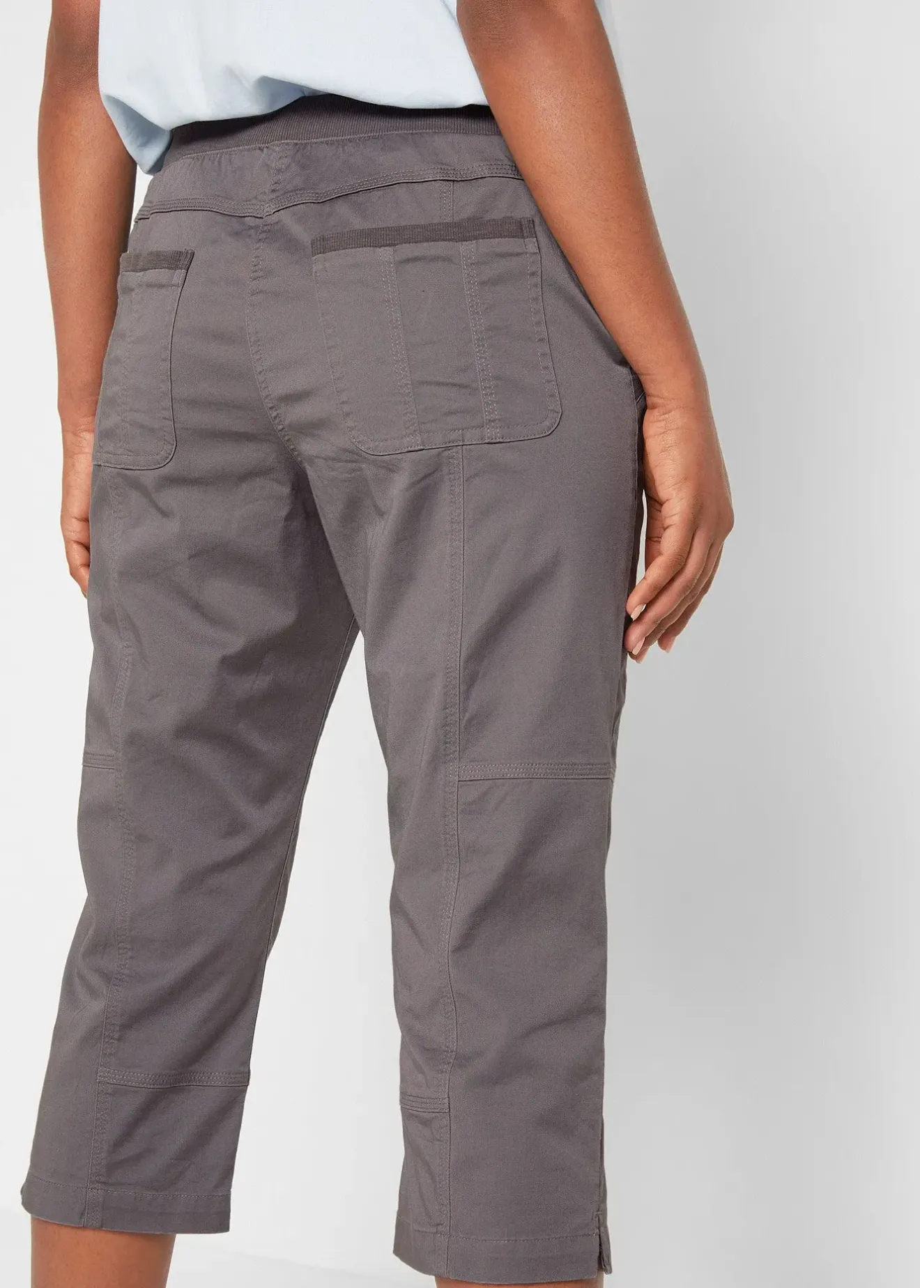 bonprix Pantalon corsaire avec lien à nouer|Femme Pantalons