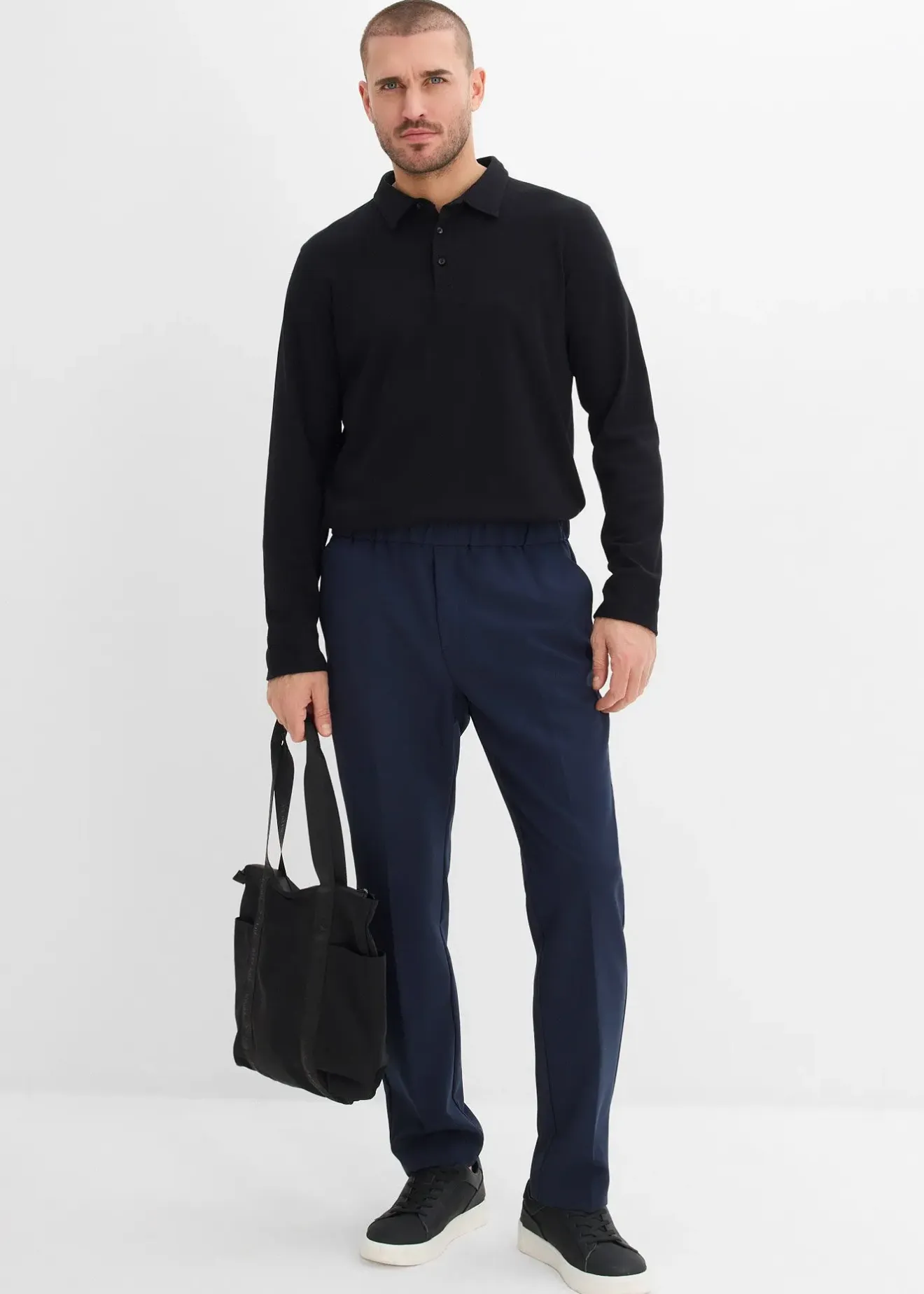 Homme bonprix Costumes|Pantalons|Pantalon de costume à taille élastiquée