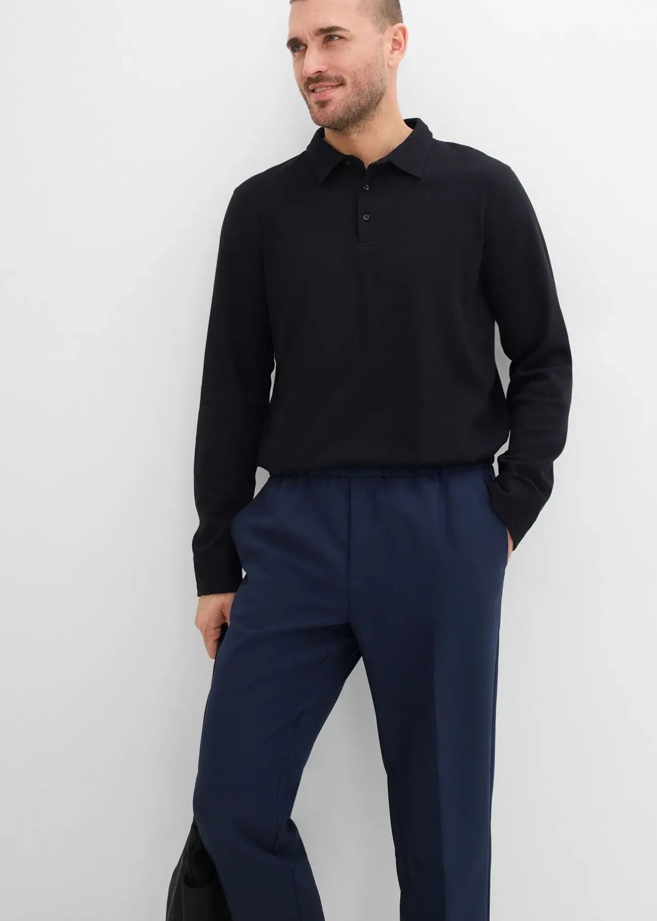 Homme bonprix Costumes|Pantalons|Pantalon de costume à taille élastiquée