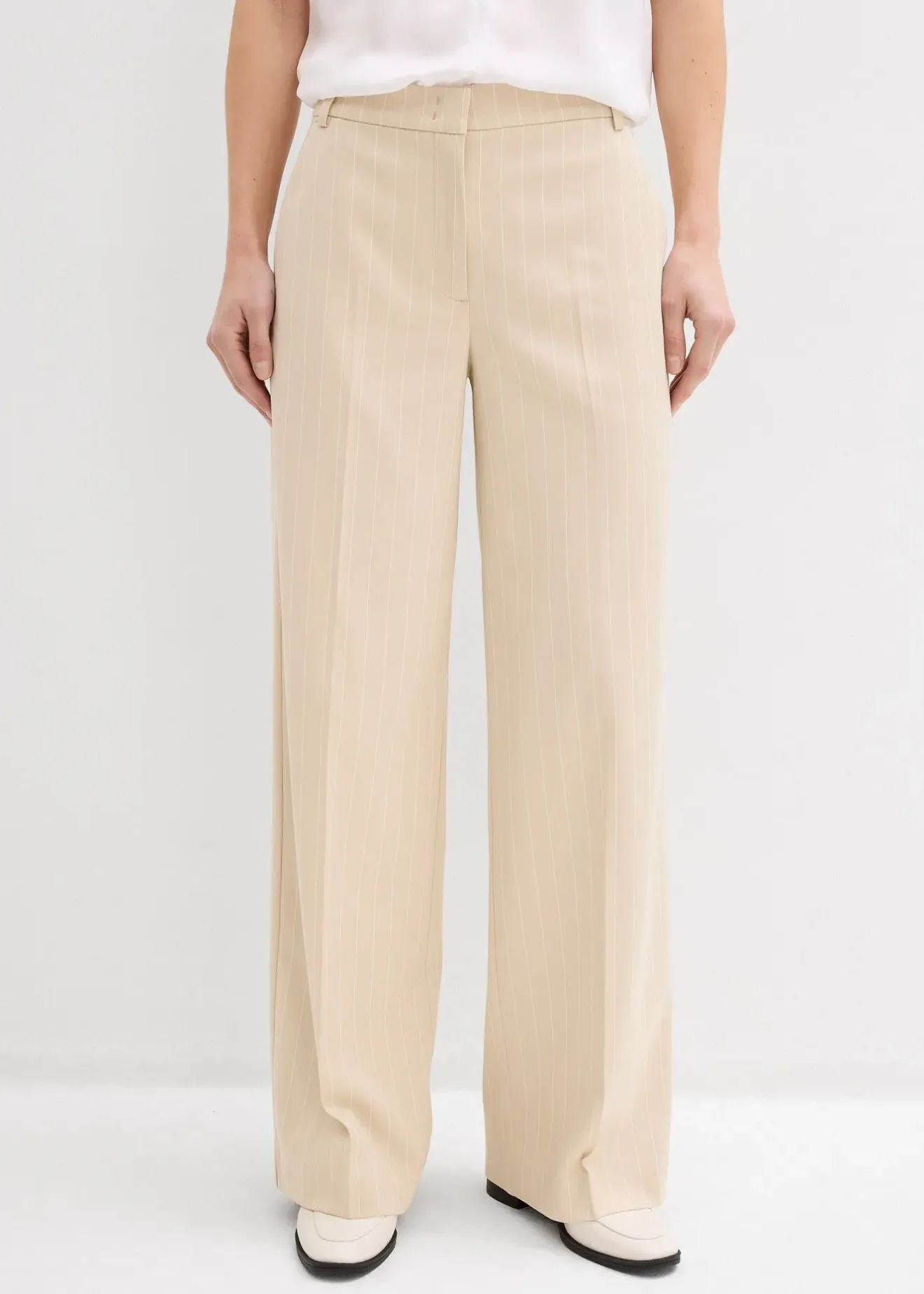 bonprix Pantalon de costume rayé|Femme Pantalons