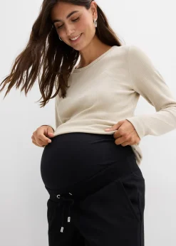 bonprix Pantalon de grossesse à taille élastiquée en jersey milano|Femme Femme Enceinte
