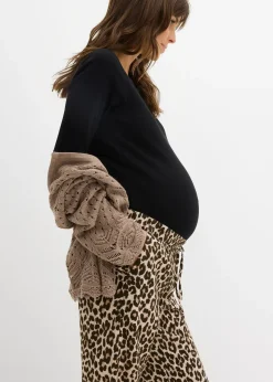 bonprix Pantalon de grossesse 2en1 en gaze de coton|Femme Femme Enceinte