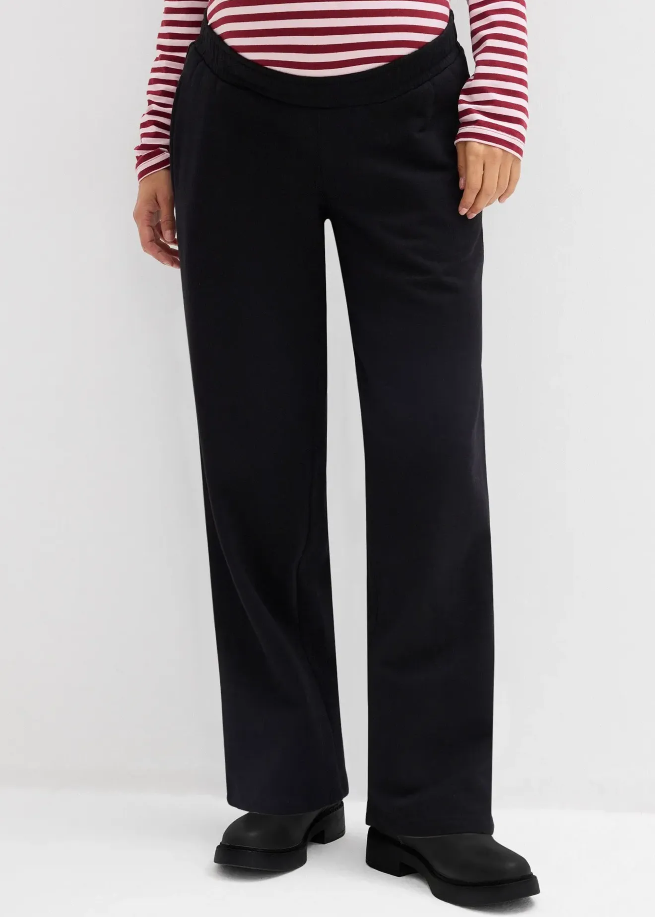 bonprix Pantalon de grossesse 2en1 à bande ventrale réglable|Femme Femme Enceinte