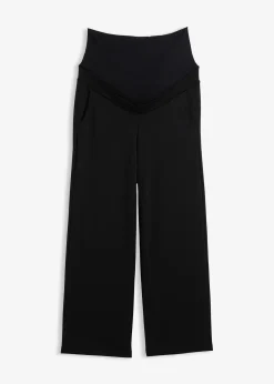 bonprix Pantalon de grossesse en jersey milano, jambe large|Femme Femme Enceinte