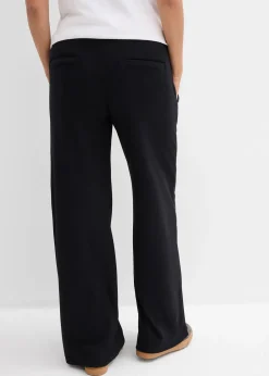 bonprix Pantalon de grossesse en jersey milano, jambe large|Femme Femme Enceinte