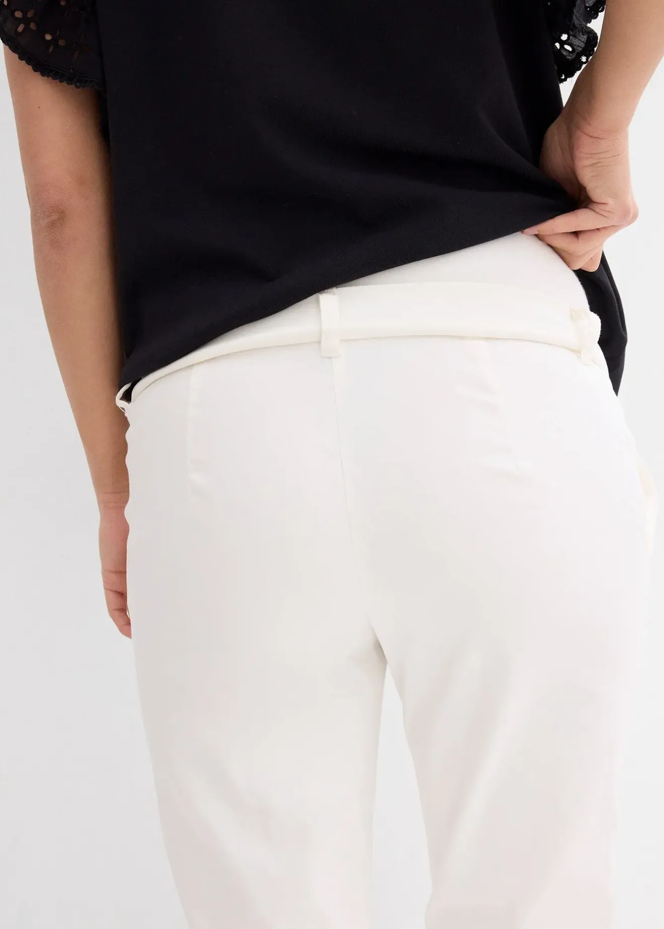bonprix Pantalon de grossesse élégant avec jambe droite|Femme Femme Enceinte
