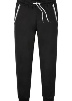 bonprix Pantalon de jogging à détails contrastants, 100% coton|Homme Vêtements De Sport|Sweats