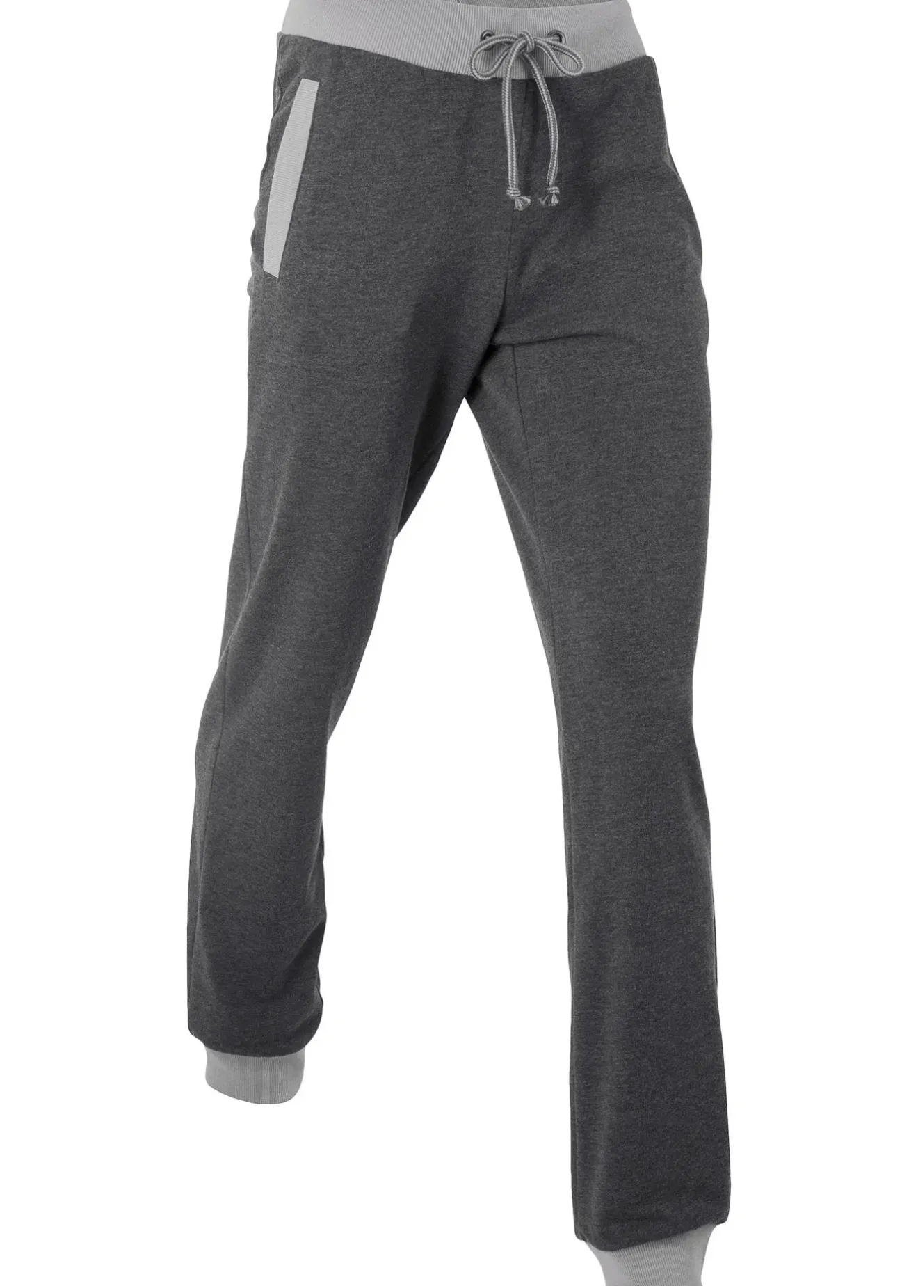bonprix Pantalon de jogging avec bord-côtes contrastés|Femme Sweats|Pantalons