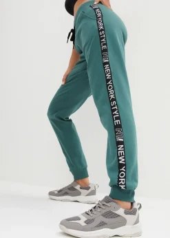 Femme bonprix Sweats|Pantalons|Pantalon de jogging avec finitions bord-côtes et imprimé